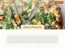 Tablet Screenshot of harryspizzeria.com